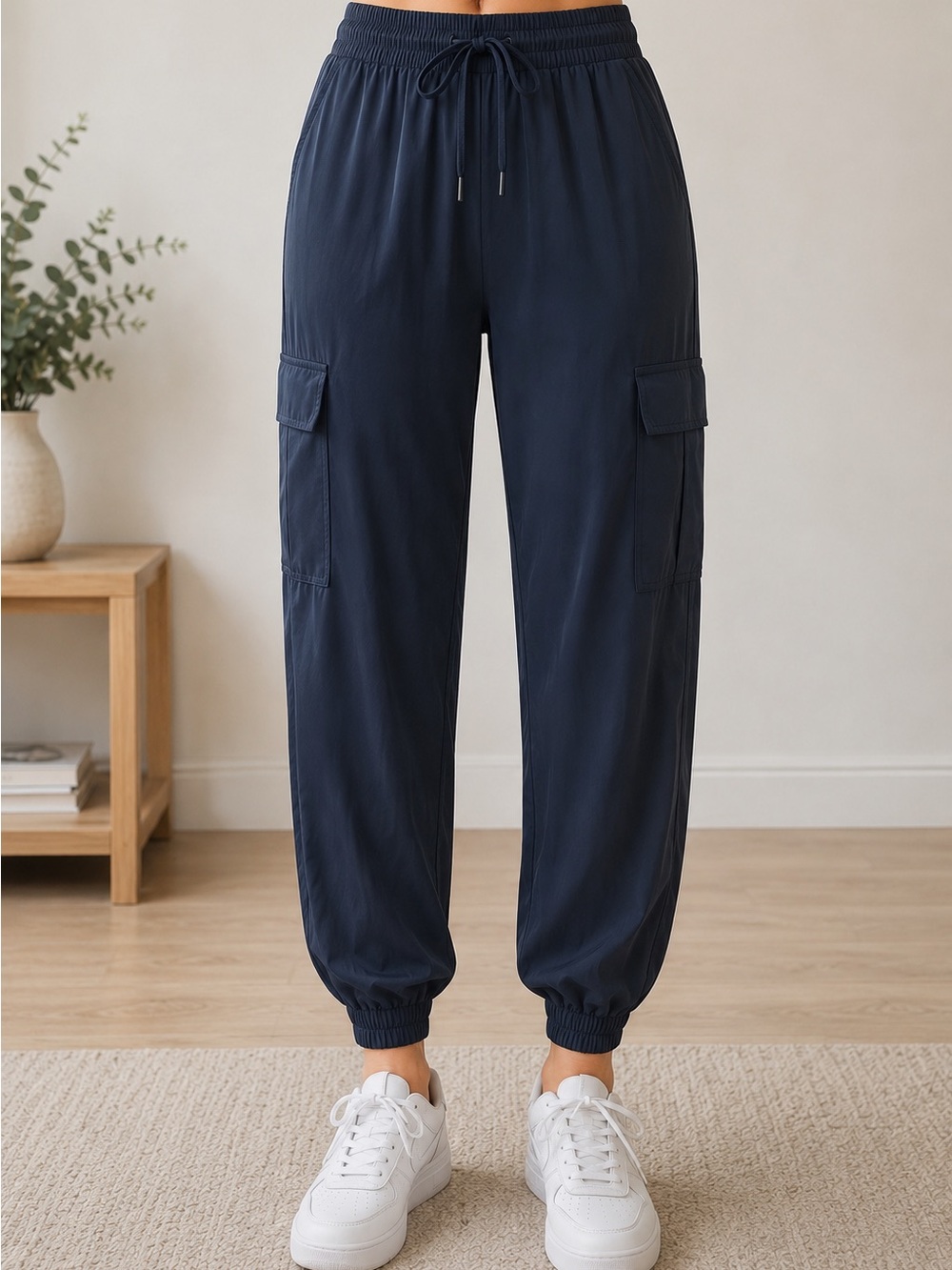 Bluenotes Navy Blue Cargo Pants